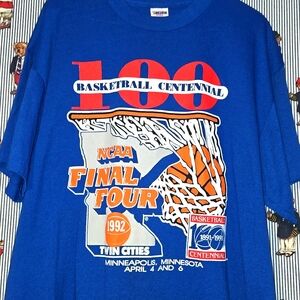 Vintage 1992 NCAA Final Four Basketball Shirt Made in USA XL 100 Centennial
